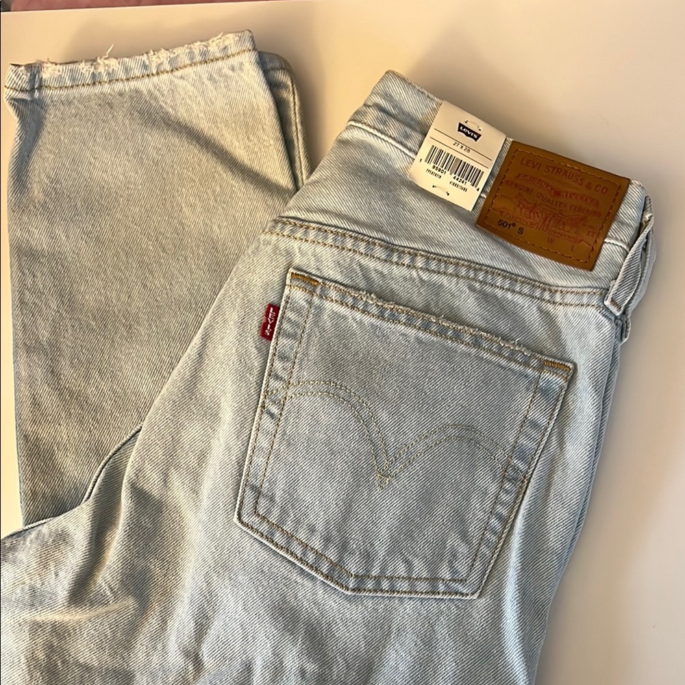Levi's Light Blue Distressed Jeans